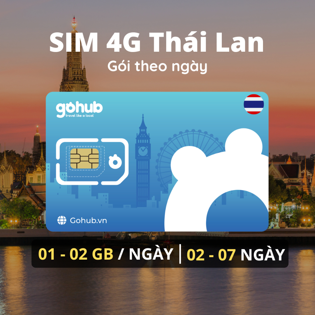 [GOHUB] SIM 4G du lịch Thái Lan - Gói theo ngày (02 - 07 ngày) | Shopee ...