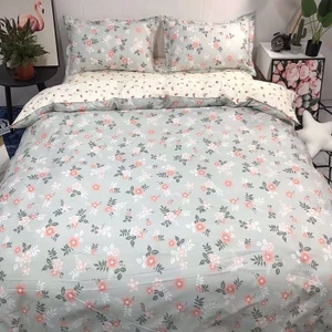BỘ CHĂN GA VÀ VỎ GỐI POLY COTTON - Bộ Chăn Ga Gối 5 Món Cao Cấp