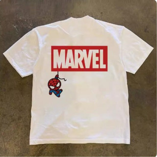 Áo Phông Nam Nữ Phối Chữ MARVEL Siêu Nhân Phong Cách Trẻ Trung Cá Tính, Chất Vải Cotton Khô Thoáng Mát Thấm Hút Mồ Hôi