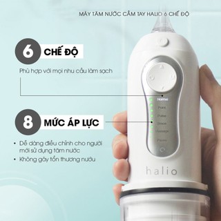 Máy tăm nước cầm tay 6 chế độ Halio Professional Cordless Oral Irrigator - Bảo hành 24 tháng