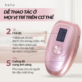 Máy triệt lông lạnh cá nhân Halio IPL Cooling Hair Removal Device - Bảo hành 2 năm