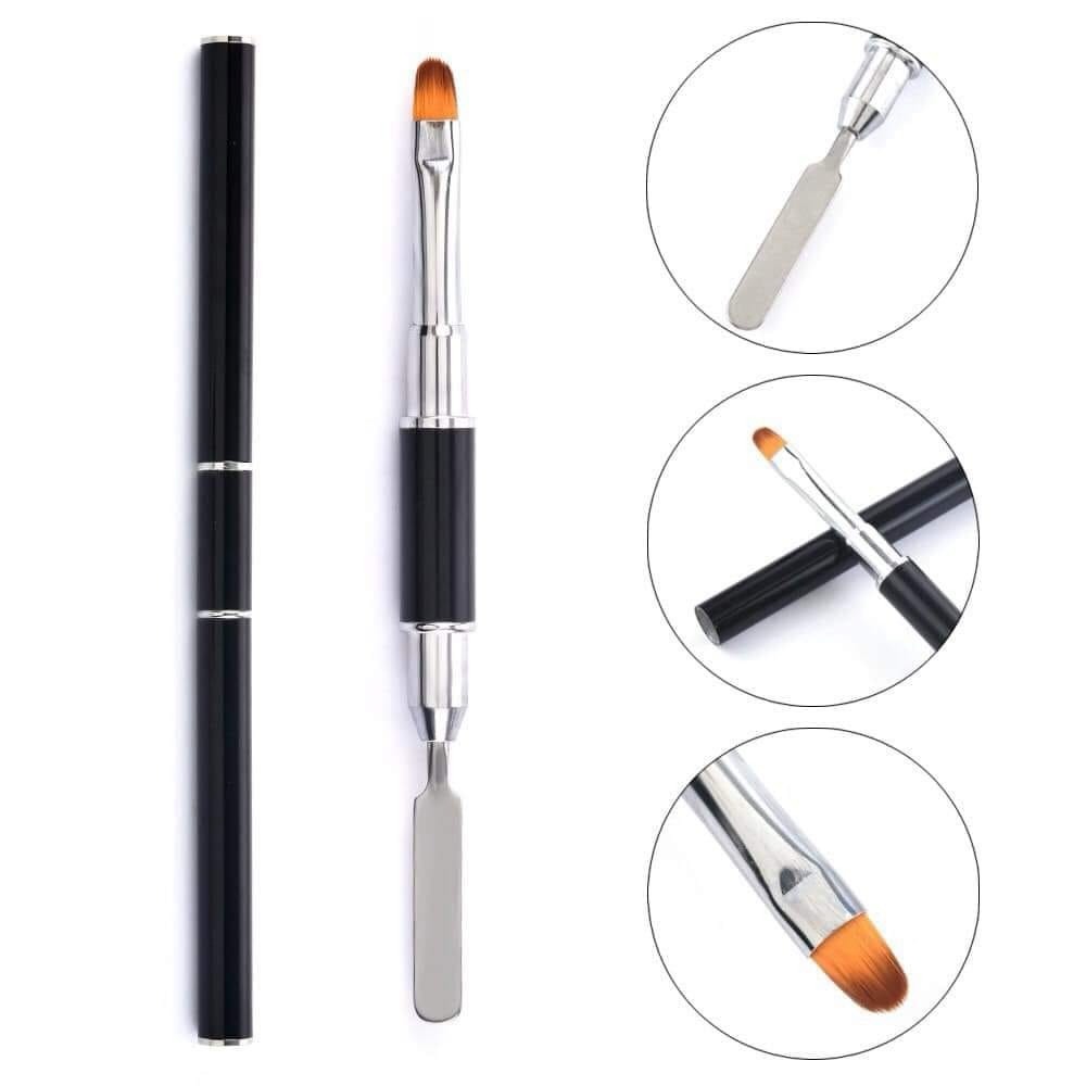 [Cọ cao cấp] Cọ đắp gel 2 đầu - cọ đắp gel gôm chuyên dụng cho dân làm móng