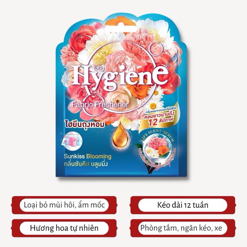 Túi Thơm Hygiene, túi thơm để tủ quần áo, túi thơm phòng 8g