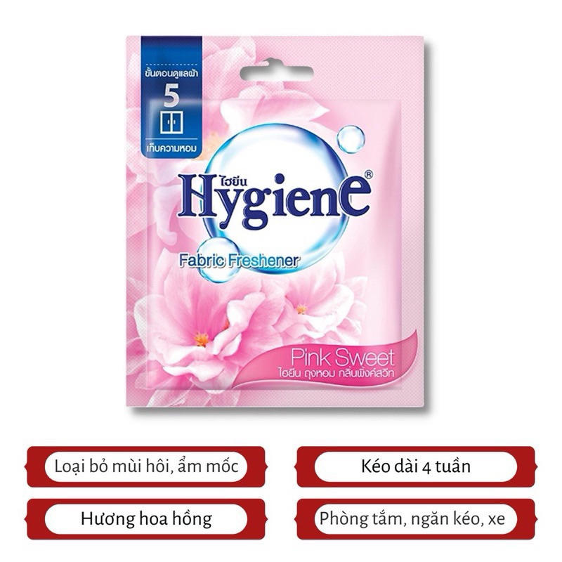 Túi Thơm Hygiene, túi thơm để tủ quần áo, túi thơm phòng 8g