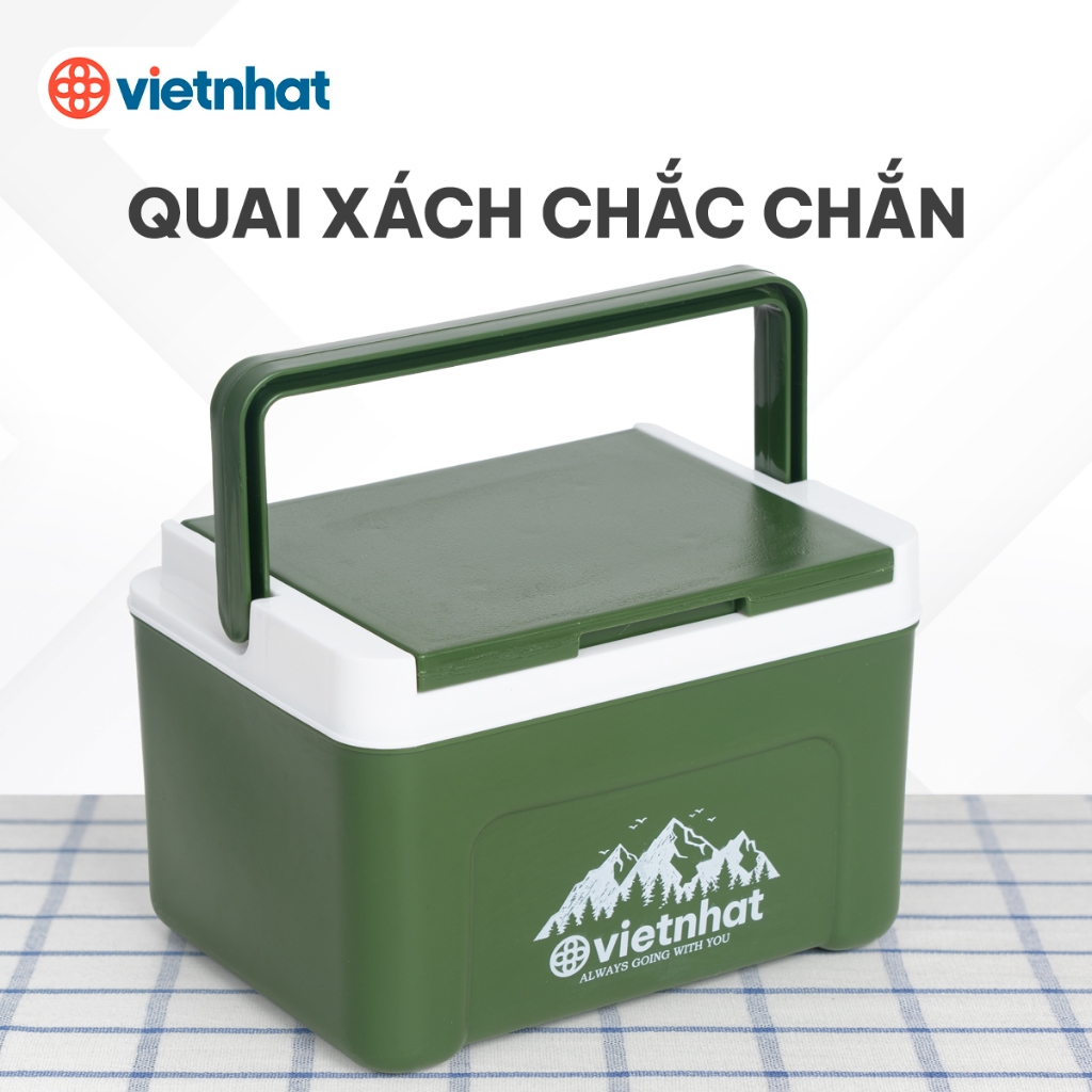 Phích mini 2.3L, Phích đá giữ nhiệt mùa hè tiện dụng, Phích vuông thái Việt Nhật 3932, Phích đá giữ nhiệt đến 8h