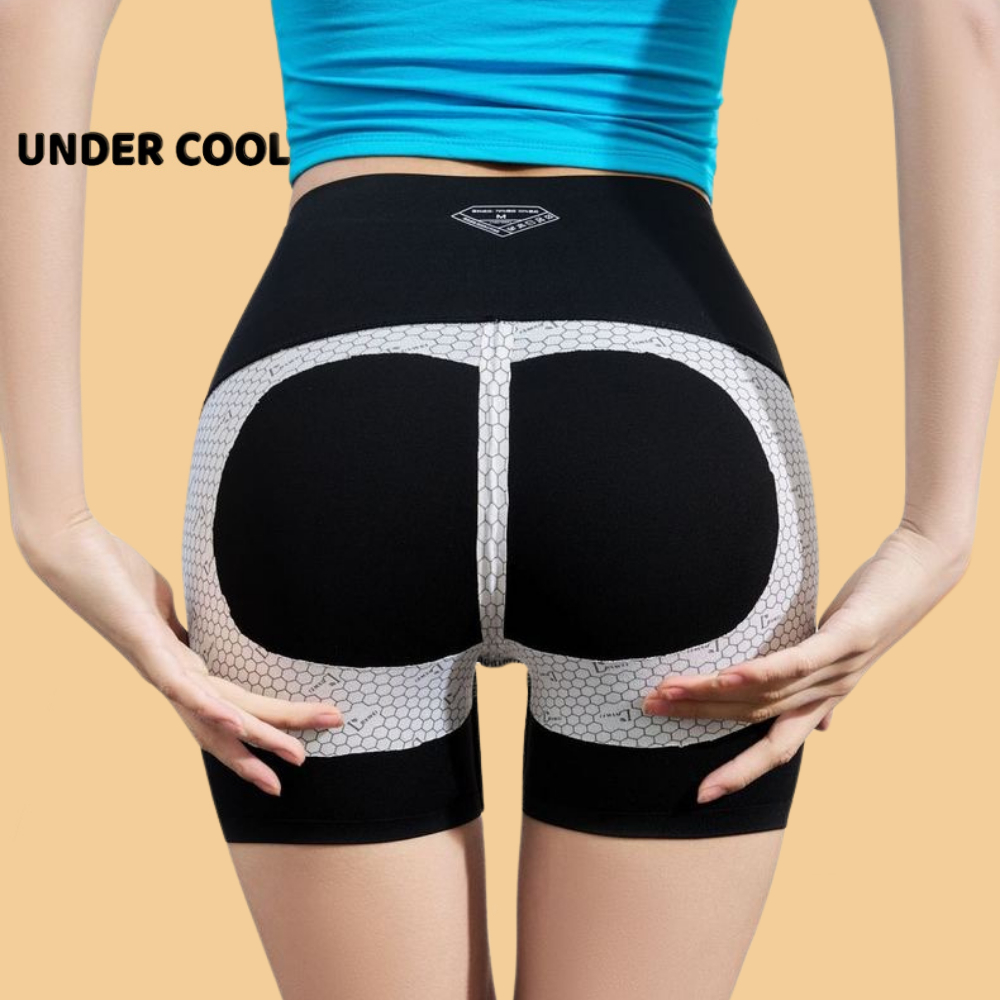 Quần Legging Đùi Nữ Bikershort UNDERCOOL Có Viền Nâng Mông Mặt Trong Cạp Cao Tôn Dáng QS16