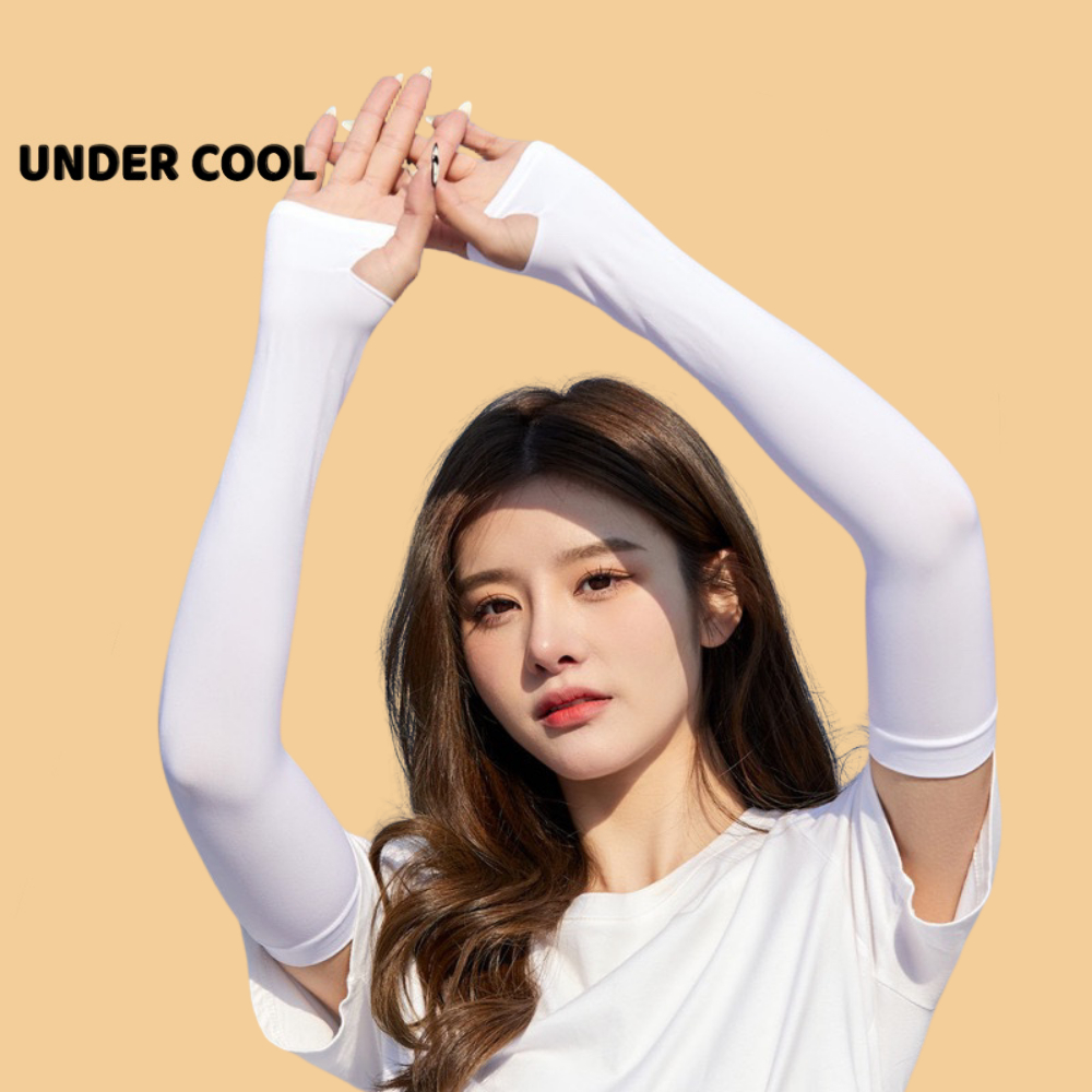 Găng Tay Dài Màu Trơn đi nắng UNDERCOOL Cotton Thoáng Mát Chống Tia Cực Tím Nhiều Màu - Phụ kiên Chơi pickleball OT01