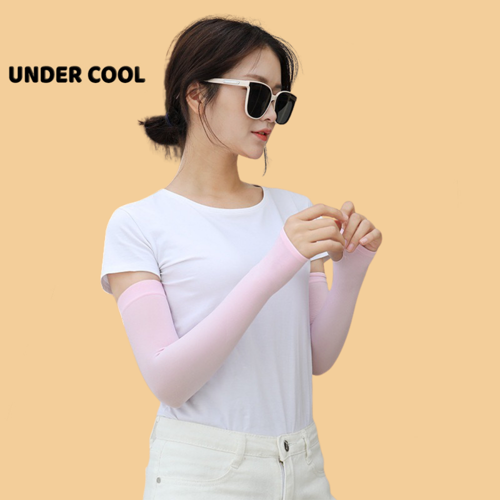 Găng Tay Dài Màu Trơn đi nắng UNDERCOOL Cotton Thoáng Mát Chống Tia Cực Tím Nhiều Màu - Phụ kiên Chơi pickleball OT01