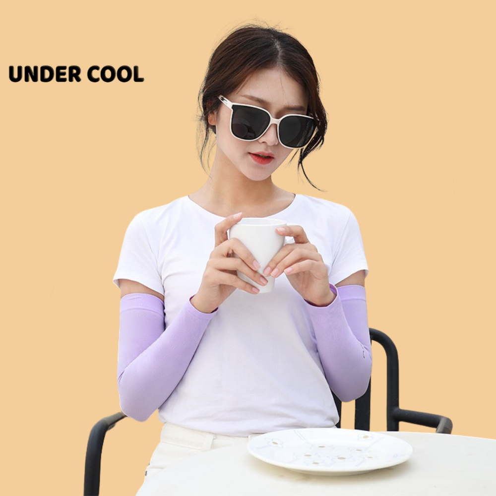 Găng Tay Dài Màu Trơn đi nắng UNDERCOOL Cotton Thoáng Mát Chống Tia Cực Tím Nhiều Màu - Phụ kiên Chơi pickleball OT01