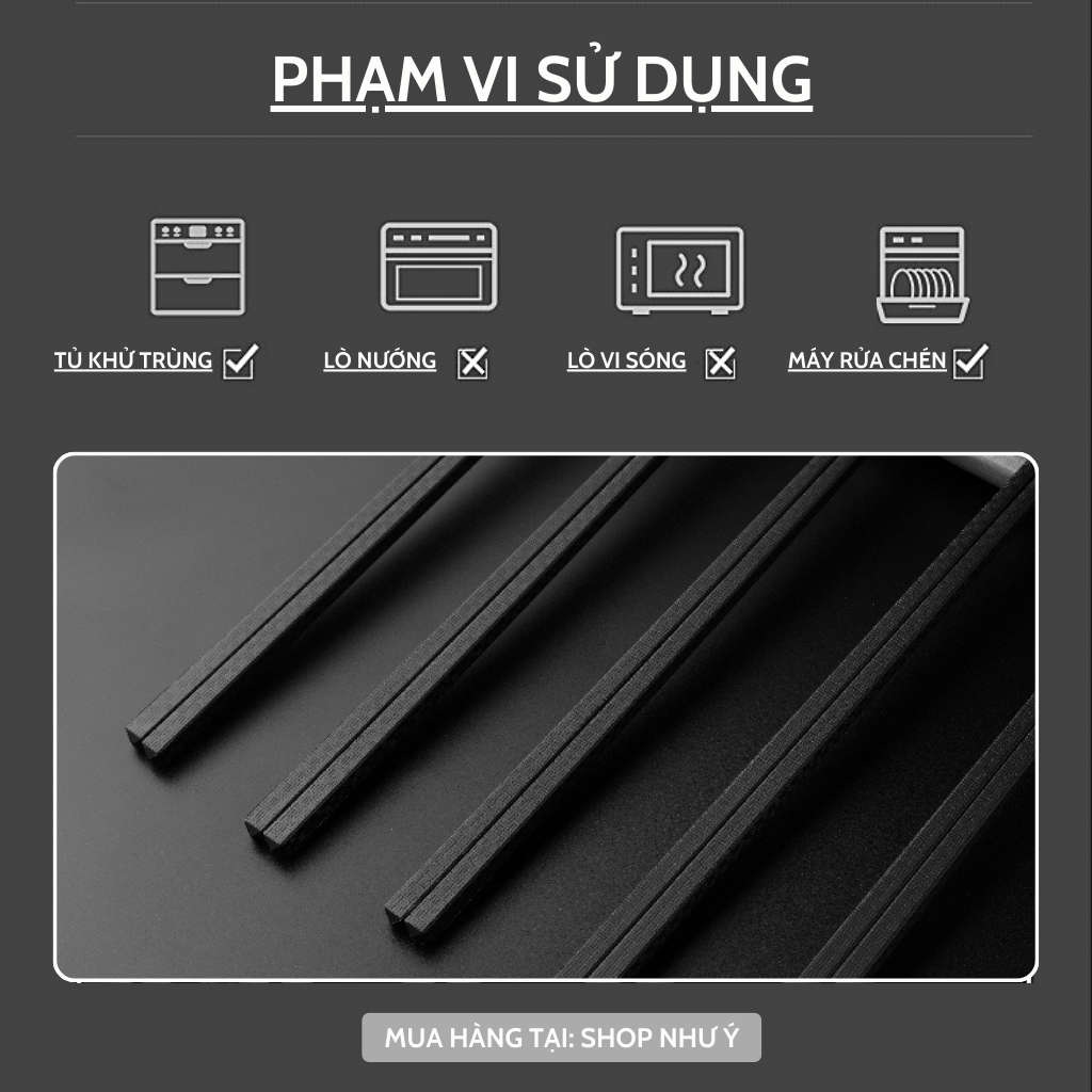 Set 10 đôi đũa sợi thủy tinh Nhật Glass Fiber  - đũa ăn cơm kháng khuẩn, chống nấm mốc, chịu nhiệt.. amizin