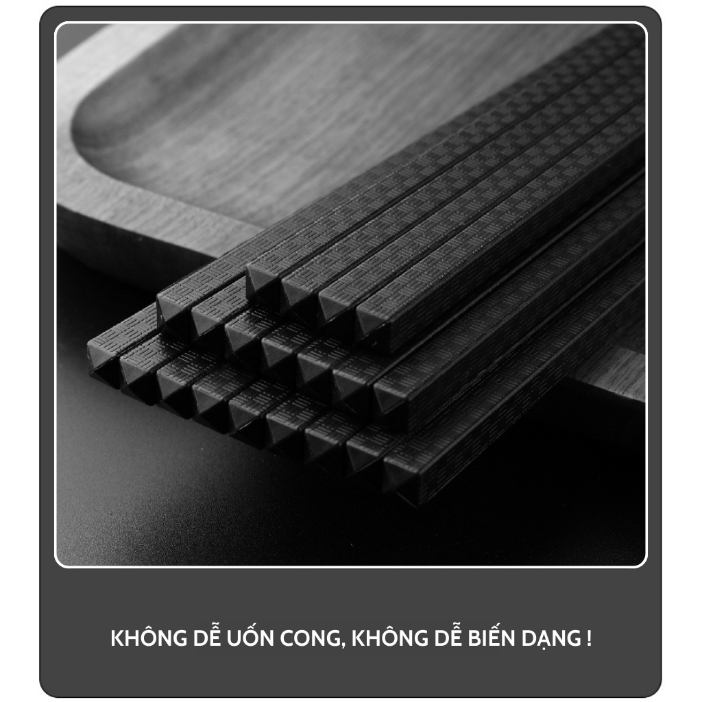 Set 10 đôi đũa sợi thủy tinh Nhật Glass Fiber  - đũa ăn cơm kháng khuẩn, chống nấm mốc, chịu nhiệt.. amizin