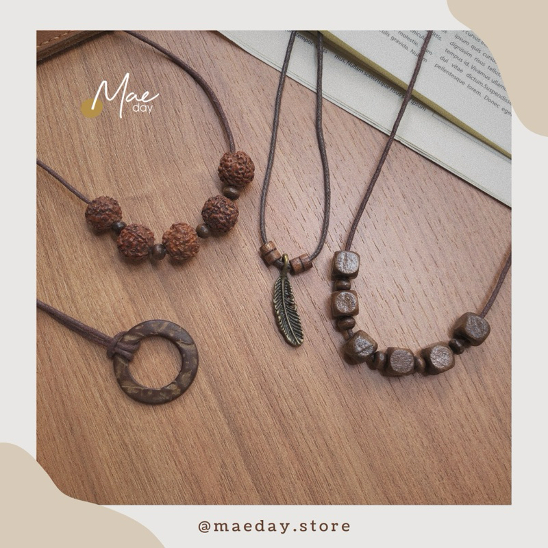 Vòng cổ Sachi -  dây chuyền chiếc lá vintage