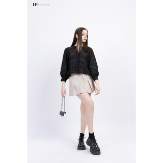 Áo Sơ Mi Baby Doll JP FASHION Chất Liệu Kate Vải Mát, Thấm Mồ Hôi, áo babydoll tay bồng dáng xòe dễ thương 10609730
