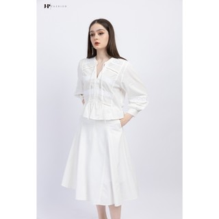 Áo Sơ Mi Baby Doll JP FASHION Chất Liệu Kate Vải Mát, Thấm Mồ Hôi, áo babydoll tay bồng dáng xòe dễ thương 10609730