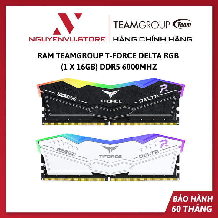 Ram TeamGroup T-Force Delta RGB (1 x 16GB) DDR5 6000Mhz - Hàng Chính ...