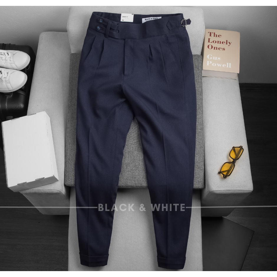 Sidetab Cạp Cao 2 Khuy , Độc Quyền nhà Black & White