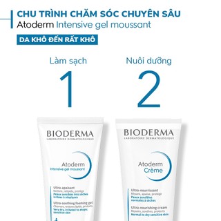 Gel làm sạch dành cho da khô và da dị ứng Bioderma Atoderm Intensive Gel Moussant 200ml