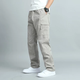 Quần Dài KaKi Nam Cao Cấp Dáng Đứng Hàng QC loại 1,100% cotton nguyên chất, vải dày mịn, thoáng mát (size 50-100kg)