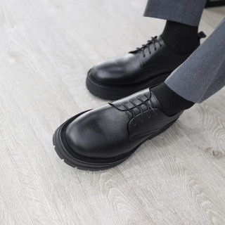 Giày Derby D7 - JOG04 , thiết kế Chunky Derby , chất liệu da bò Nappa nguyên tấm , tăng chiều cao cho nam 5,5cm ( D7 )