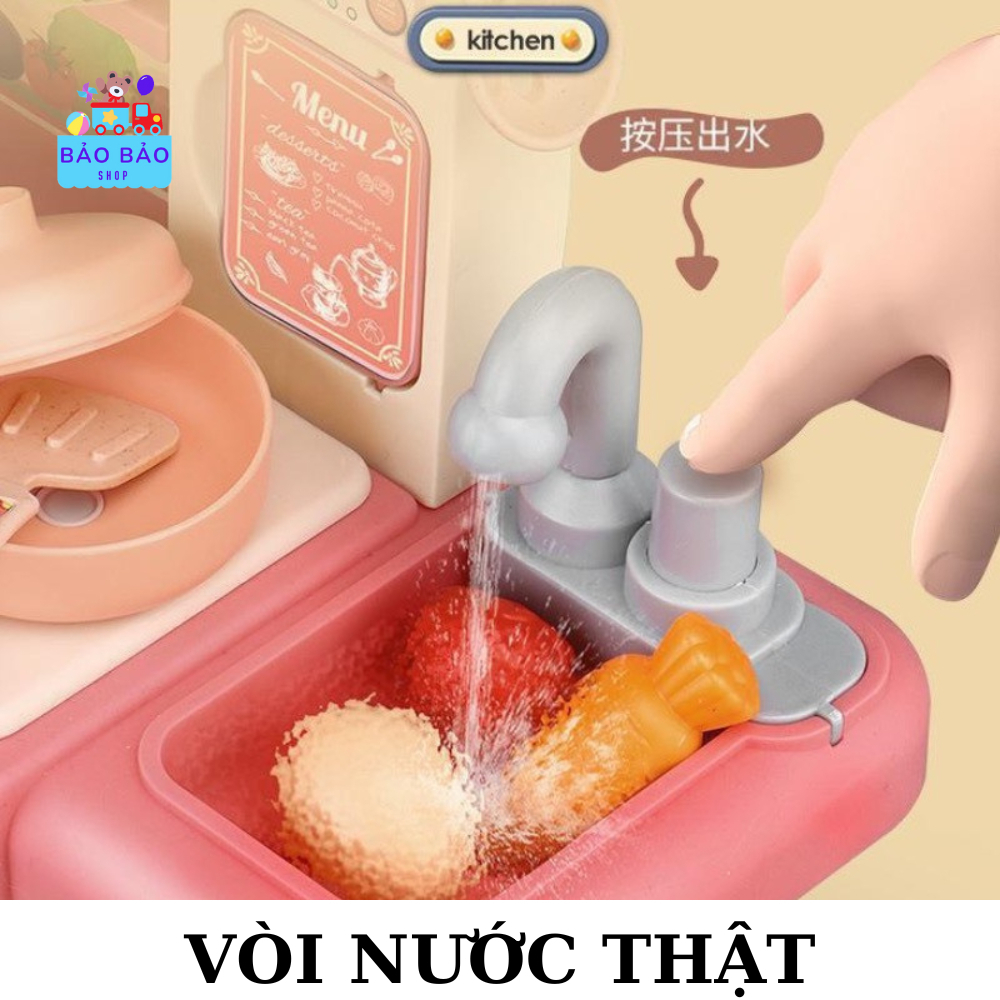 Bộ Đồ Chơi Nhà Bếp Nấu Ăn Mô Phỏng Nấu Ăn Chân Thật Có Hơi Nước Đồ Chơi Bếp   - PUPU HOUSE