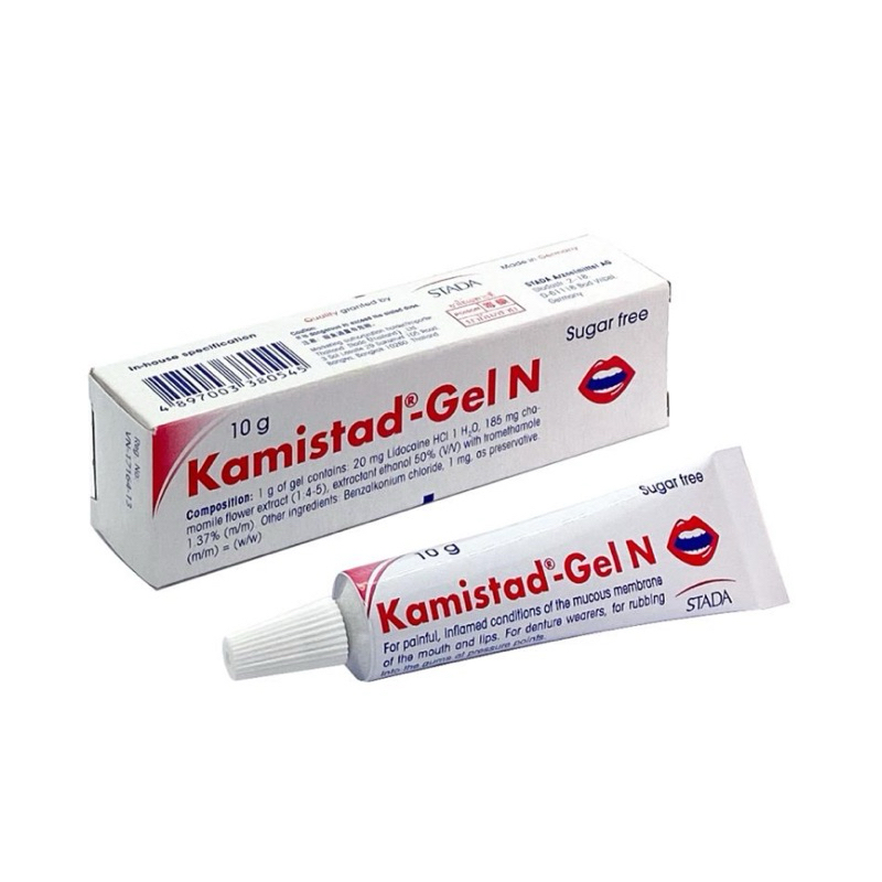 Gel bôi nhiệt miệng Kamistad Gel N hàng Đức chính hãng 10 gr | Shopee ...