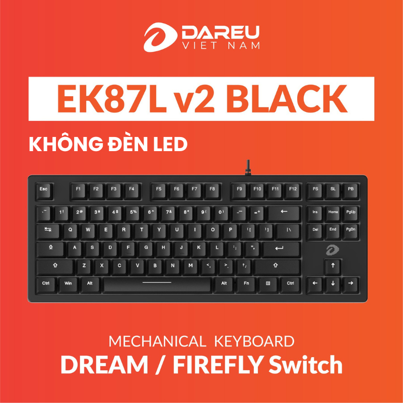 Bàn phím cơ Gaming DAREU EK87 V2 / EK87L V2 (DREAM / FIREFLY switch) | BigBuy360 - bigbuy360.vn