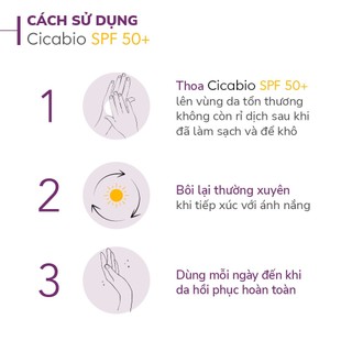 Kem phục hồi da tổn thương và hạn chế tăng sắc tố sau vết thương Bioderma Cicabio Creme Spf 50+ 40ml