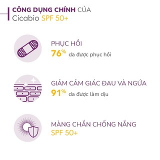 Kem phục hồi da tổn thương và hạn chế tăng sắc tố sau vết thương Bioderma Cicabio Creme Spf 50+ 40ml