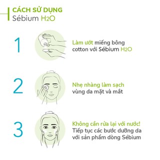Dung dịch làm sạch và tẩy trang dành cho da hỗn hợp đến da dầu công nghệ Micellar Bioderma Sebium H2O - 250ml