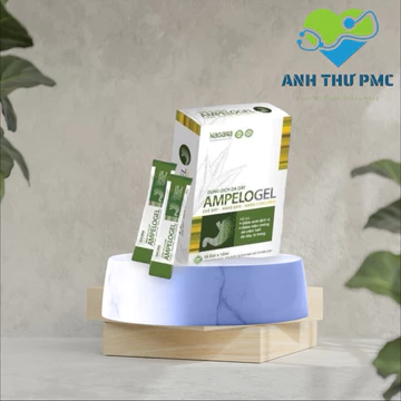 Dung dịch dạ dày Ampelogel, hỗ trợ viêm loét dạ dày thượng vị, trào ngược dạ dày, giảm chướng bụng, ợ chua ợ hơi.-PMC