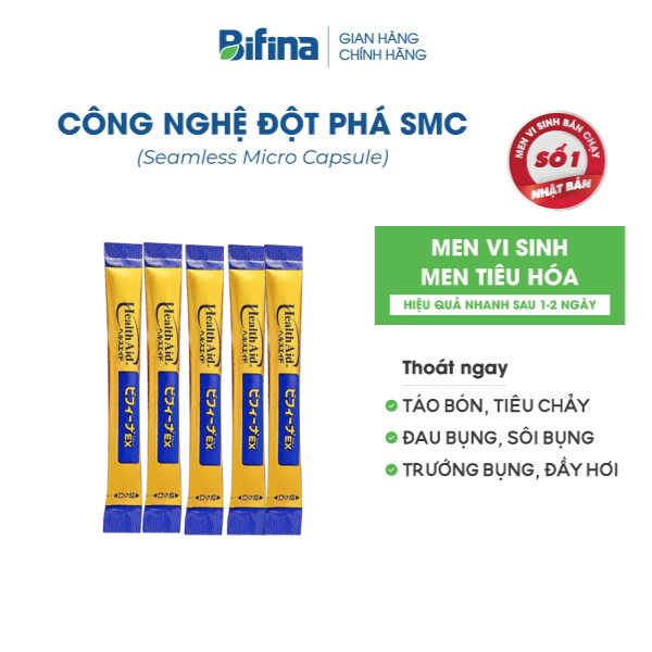 Ảnh Men vi sinh BIFINA NHẬT BẢN, Loại EX Lẻ 5 gói (không có hộp) 2