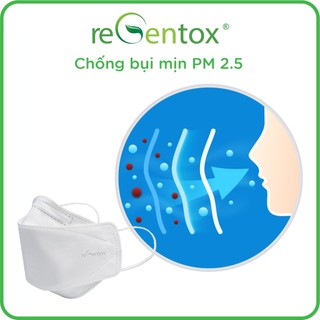 [SIÊU HỜI] Combo 10 Túi Khẩu Trang KF94 Màu Đen REGENTOX 4 Lớp Than Tre Kháng Khuẩn Lọc Bụi PM2.5 100 Cái