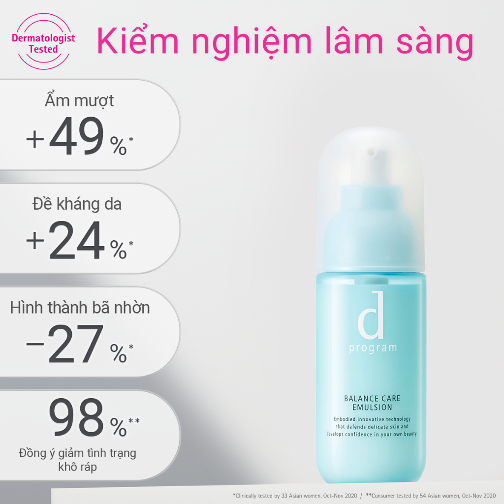 Ảnh Sữa dưỡng cho da dầu/hỗn hợp nhạy cảm Dprogram Microbiome Balance Care Emulsion 100ml 3