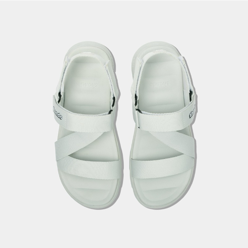 Ảnh Giày Sandal Nam Nữ SHONDO F6 Sport Thời Trang Nhẹ Êm Đi Học, Đi Làm Thời Trang Năng Động Màu Xám Rêu F6S2424 4
