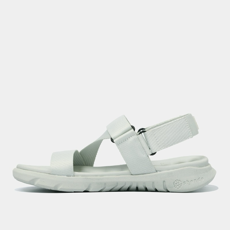 Ảnh Giày Sandal Nam Nữ SHONDO F6 Sport Thời Trang Nhẹ Êm Đi Học, Đi Làm Thời Trang Năng Động Màu Xám Rêu F6S2424 2