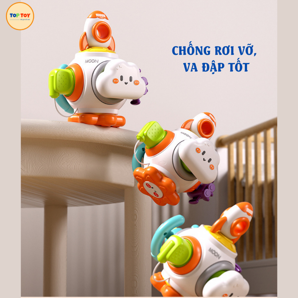 Đồ Chơi Trí Tuệ Cho Bé Khối Bận Rộn Cầm Tay 6 Mặt Trứng Bận Rộn 6 in 1 Hộp Khối Quả Cầu Không Gian Cầm Tay -PUPU HOUSE