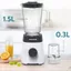 Máy Xay Sinh Tố Đa Năng Sunhouse SHD5114 Công Suất 450W - Lưỡi Dao Inox Sắc Bén Xay Đá - 3 Chức Năng