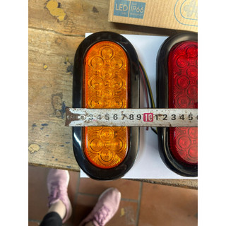 Combo 4 Đèn hậu Led bầu dục SD 2019, đèn hậu Led thuyền điện 12v 24v dùng cho ô tô, xe tải.