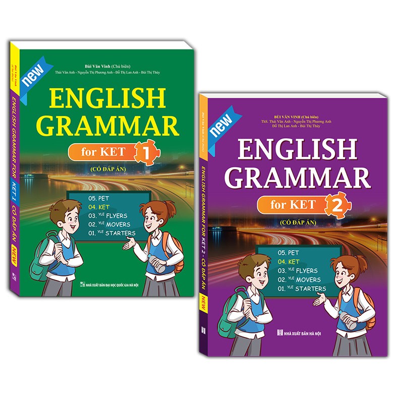 Sách - combo 2c English grammar for ket tập 1 và 2 ( có đáp án ...