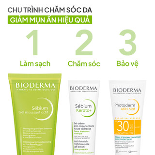[LIVE] Gel rửa mặt làm sạch sâu và giảm mụn Bioderma Sébium Gel moussant actif  200ml