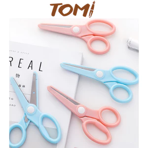 Kéo Cắt Giấy An Toàn Kéo Thủ Công Cho Học Sinh TOMI 129