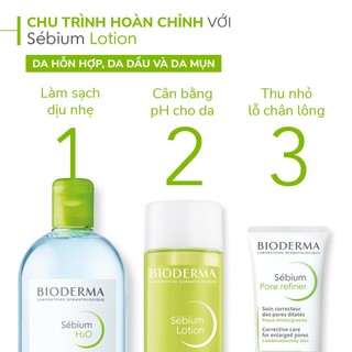 Toner ngăn ngừa bít tắc lỗ chân lông Bioderma Sebium Lotion - 200ml