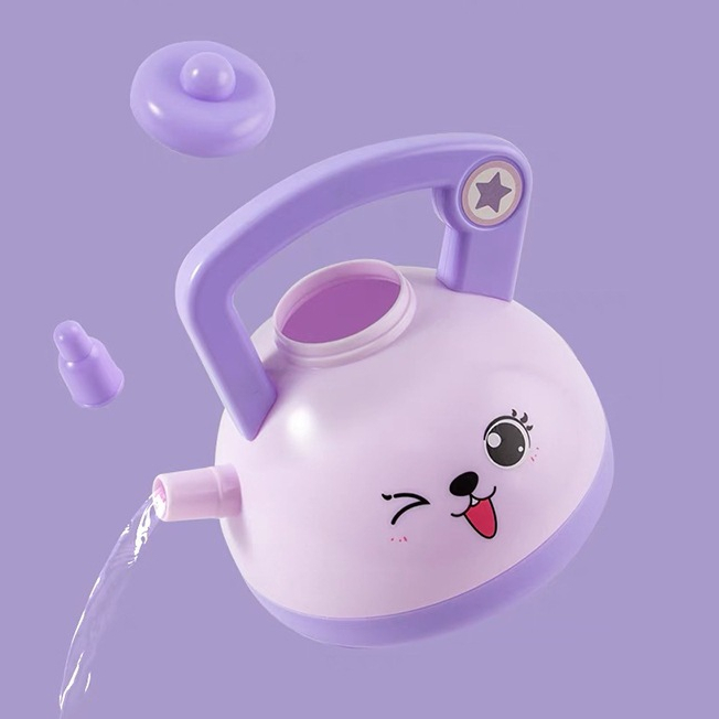 Bộ Đồ Chơi Nấu Ăn Đồ Chơi Nhà Bếp Nấu Ăn Thỏ Tím 20 Chi Tiết Kèm Bếp Bếp Từ Dùng Pin Màu Tím Cực Xinh  - PUPU HOUSE