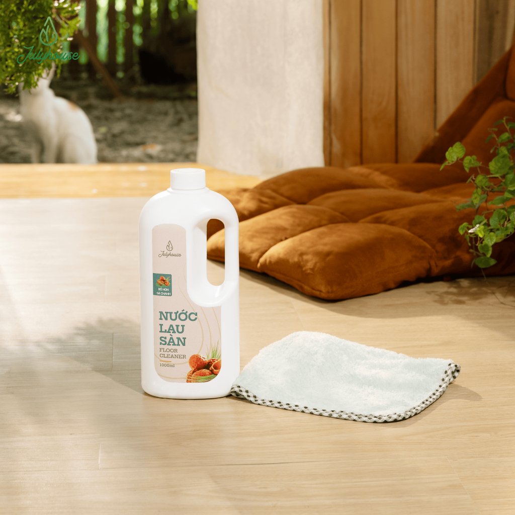 Ảnh Nước lau sàn nhà tinh dầu Sả Chanh - Bồ hòn hữu cơ an toàn cho sức khỏe cả gia đình 4