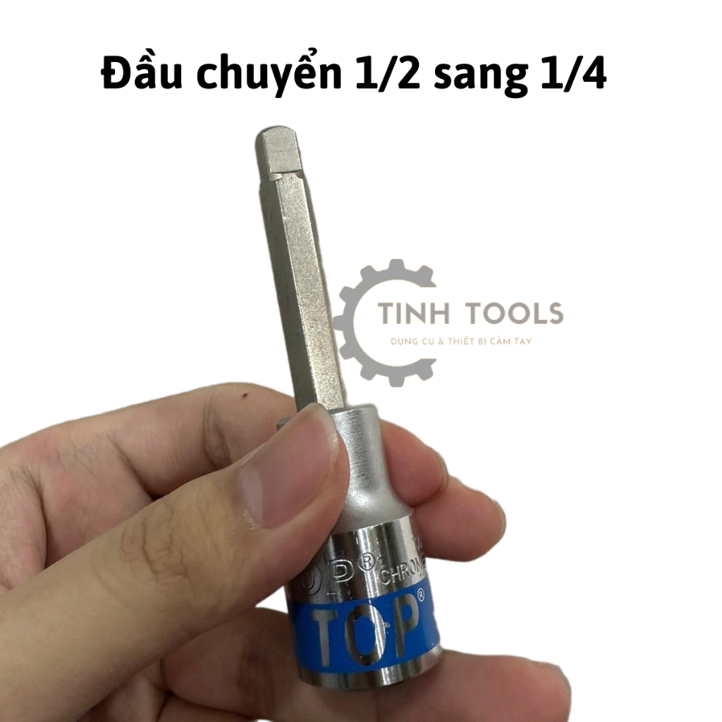 Đầu biến 1/2 sang 1/4, đầu tuýt chuyển đổi cỡ khẩu 1/2 ra 1/4 thương hiệu Top chính hãng