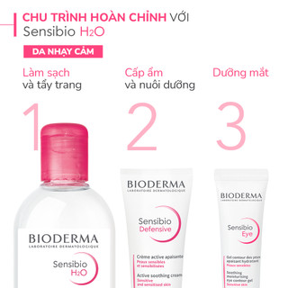 Dung dịch làm sạch và tẩy trang Micellar Bioderma Sensibio H2O 250ml
