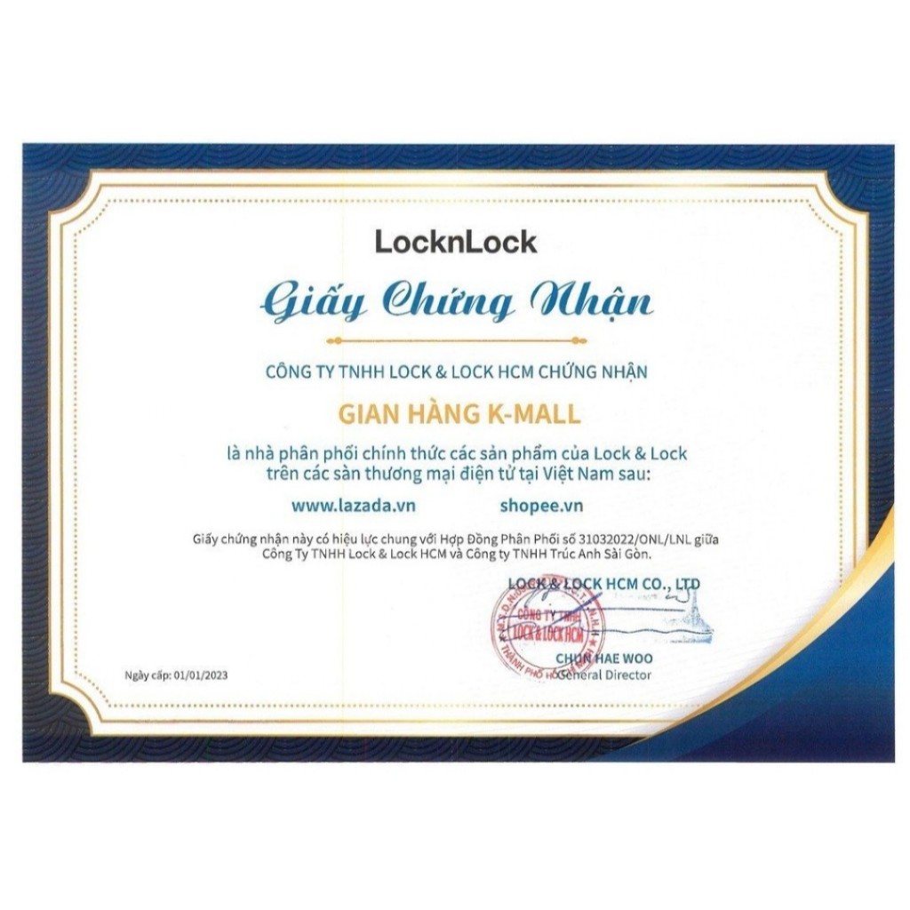 Ảnh Găng tay rửa chén cao su tự nhiên LocknLock ETM830, ETM831, ETM832, size S M L ,có móc treo - K-MALL 1