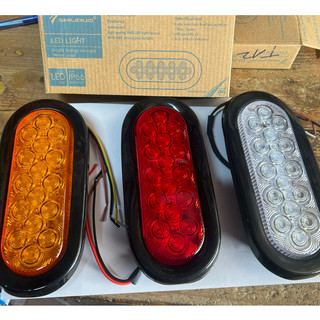 Combo 4 Đèn hậu Led bầu dục SD 2019, đèn hậu Led thuyền điện 12v 24v dùng cho ô tô, xe tải.