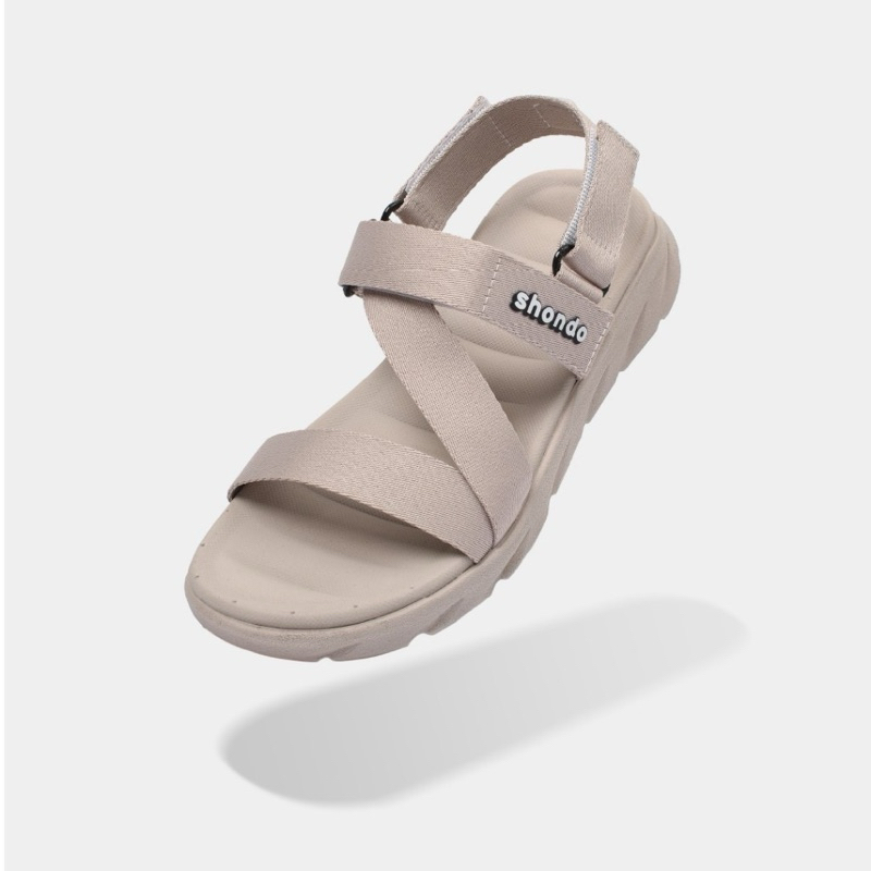 Ảnh Giày Sandal Nam Nữ SHONDO F6 Sport Thời Trang Nhẹ Êm Đi Học, Đi Làm Thời Trang Năng Động Màu Nâu F6S9595 2
