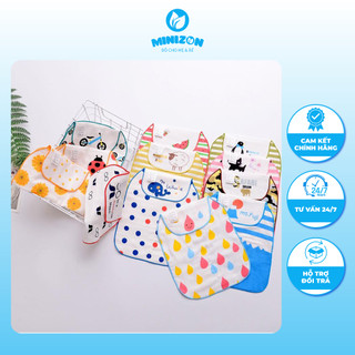 Khăn thấm mồ hôi lưng xuất Nhật 5 lớp sợi tre có hình 21x25 cm